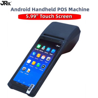 Barcode Scanner Android POS Machine 5.99'' Touch Screen Terminal Label Printer
