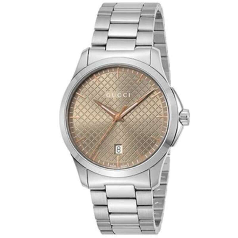 GUCCI時計 Gucci G-timeless YA1264053 Brown Dial Men's Watch New + Box