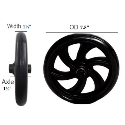 Wheels for Walker Rollator Medline Drive Wheel Replacement Indoor Outdoor New