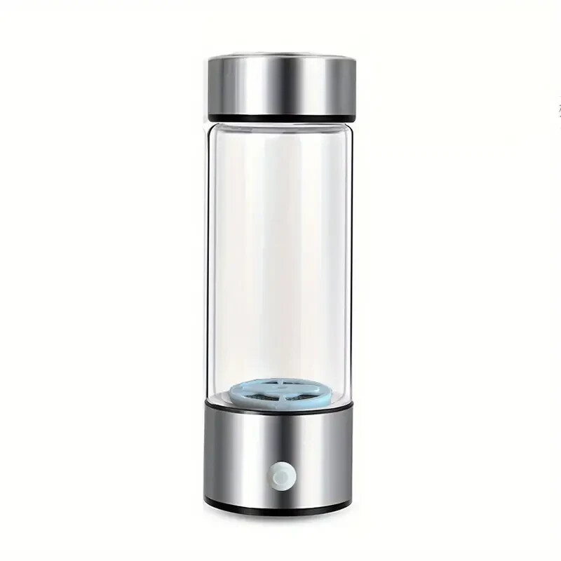 Titanium Hydrogen Water Bottle - 420ml, USB Ionizing Antioxidant Cup.