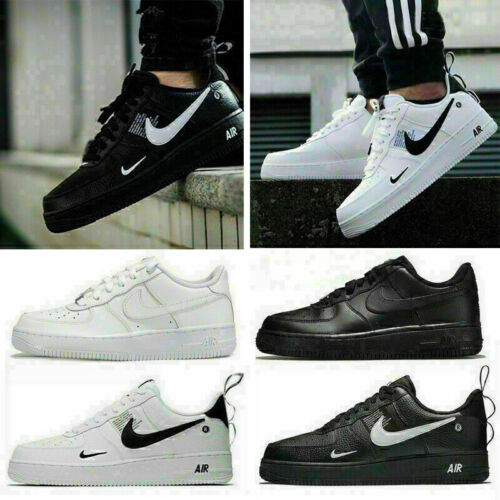 Damen AIR FORCE 1 '07 Weiß Sneaker Herren Sportschuhe Leder Turnschuhe EU36-44