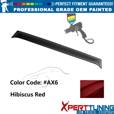 For 03-08 Nissan 350Z Coupe 2-Door PP Painted #AX6 Hibiscus Red Roof Spoiler