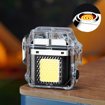 Portable USB Rechargeable Electronic Lighter - Windproof, Pulse Ignition