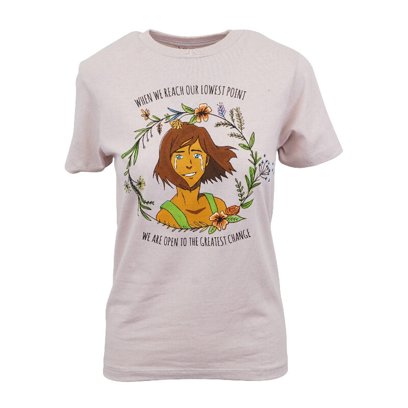 

ЖЕНСКАЯ ФУТБОЛКА NICKELODEON KORRA FANART KORRA С ЦВЕТОЧНОЙ ЦИТАТОЙ, Black