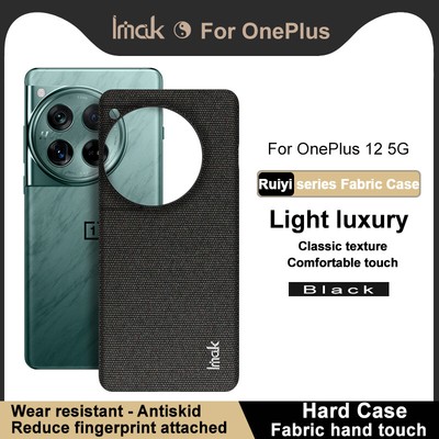 Imak Slim Classic Fabric Comfortable Touch Case For OnePlus 12 5G