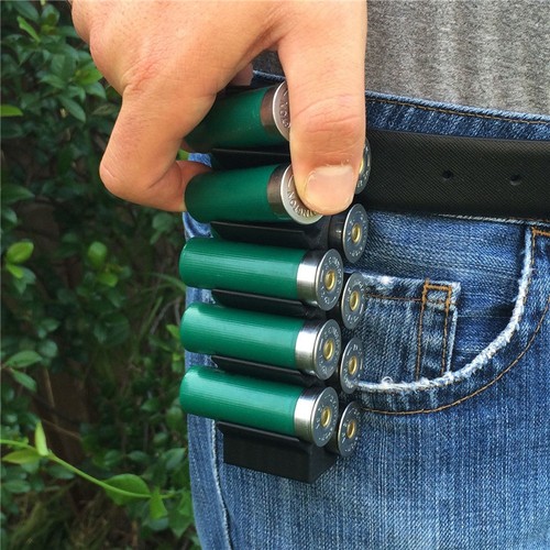 10 Shell Tactical Shotgun 12 Gauge Shell Holder Molle Vest Belt Clip