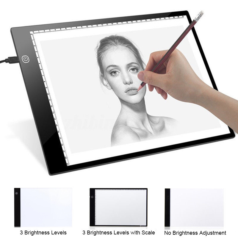 Led Tracing Light Box Board Art Tattoo A4 Drawing Pad Table Stencil Display Sl