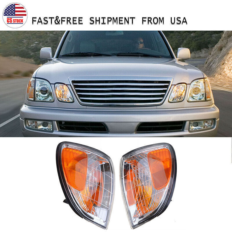 For Lexus LX470 1998-2007 Side Marker Lamp Corner Lights Parking Turn Signal 2*