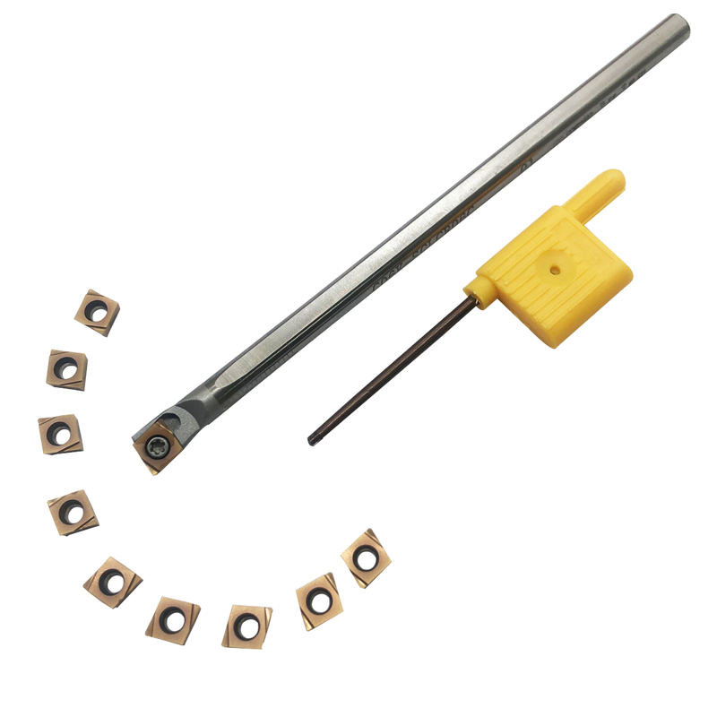 SOLID CARBIDE C06K-SCLCR06 INDEXABLE LATHE BORING BAR 6 MM SHANK + CCGT060204L-F