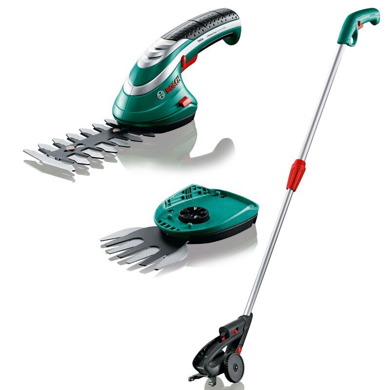 Bosch Isio cordless grass and shrub trimmer with telescopic handle