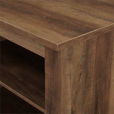 Storage Console In Rustic Oak