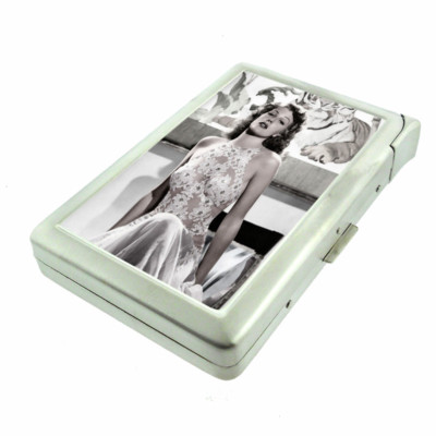 Brooklyn Pin Up Girls D2 100's Size Cigarette Case with Built in Lighter Wallet