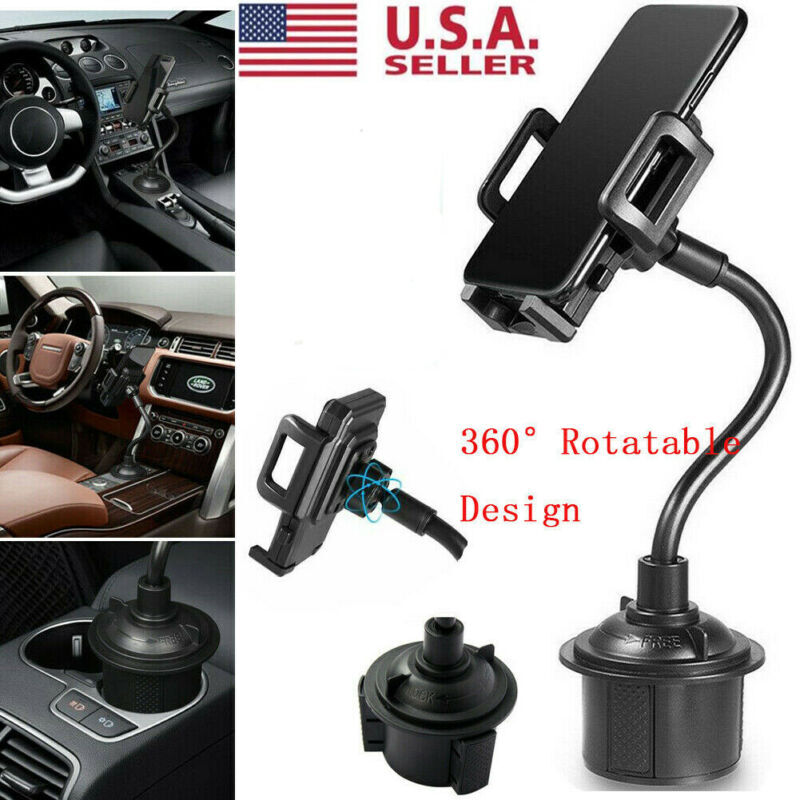 US Universal 360 Adjustable Car Mount Gooseneck Cup Holder C