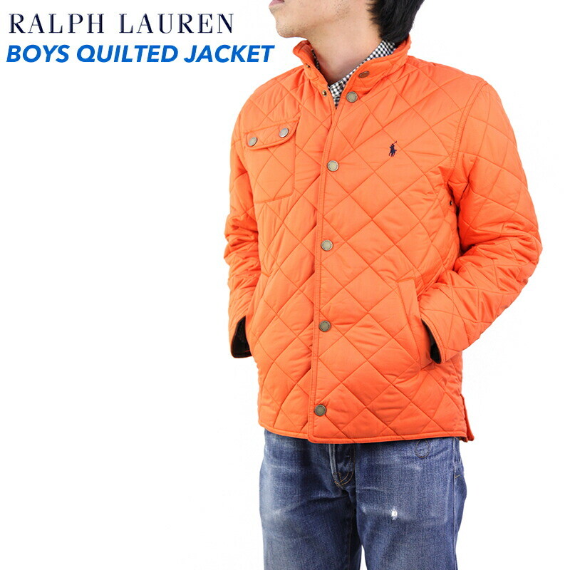 

Polo Ralph Lauren Стеганая куртка для мальчиков Пальто - Оранжевый -