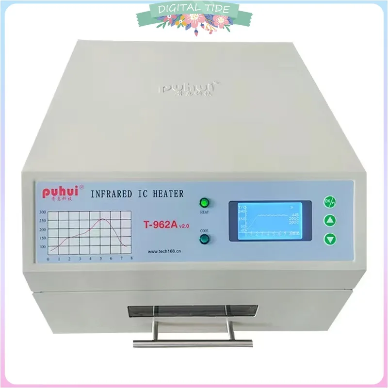 Newest T-962A V2.0 Infrared IC Heater T962A Desktop Reflow Oven BGA SMD SMT Rewo