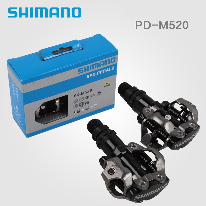 Bike Pedal Clips >> Details About Shimano Pd M520 Spd Mtb Mountain Bike Pedal Clipless Cycling Pedals Cleats Nib Bike Pedal Clips >> Details About Shimano Pd M520 Spd Mtb Mountain Bike Pedal Clipless Cycling Pedals Cleats Nib