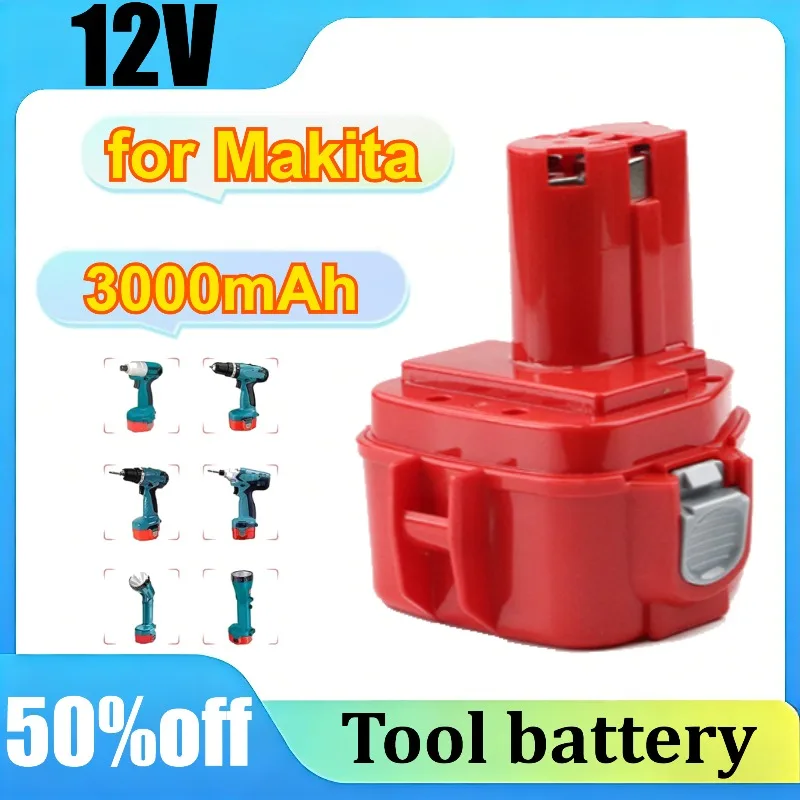 12V for Makita PA14 1422 1433 1420 192600-1 6281D 6280D 6337D 3000mAh Ni-CD Rech