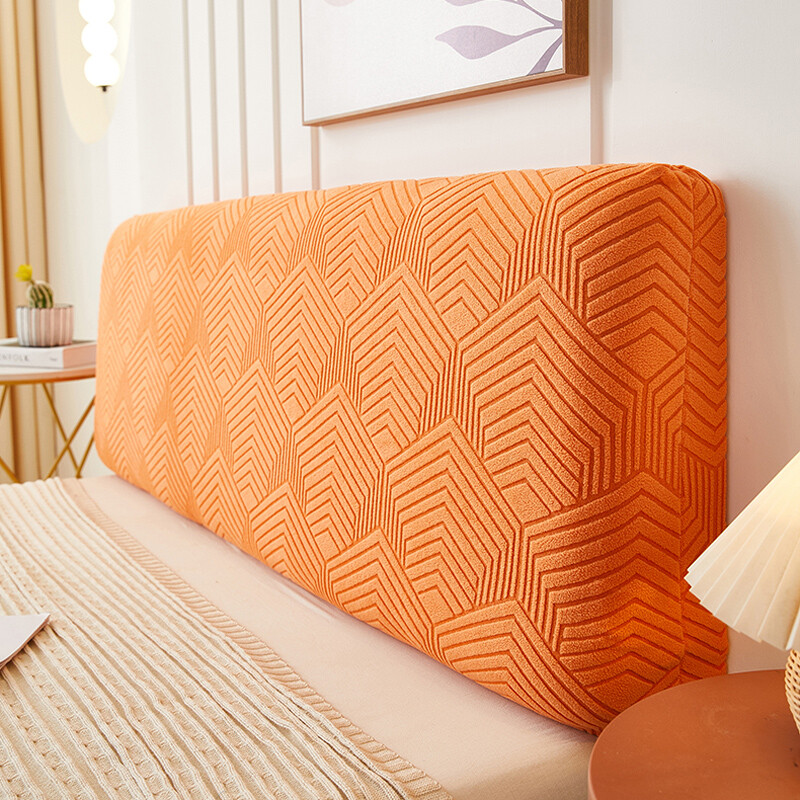 1X Stretch Jacquard Slipcover Bed Headboard Cover Bed Head Dust Shield Protector