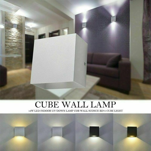 Modern Cube Würfel LED Wand Leuchte Lampe Up Down für außen/innen wasserdicht