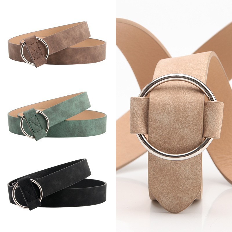 Donna Rétro Cintura Similpelle per Maglione Cappotto Abito Decorazione Girovita