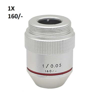1X 2X Achromatic Infinity Objective Lens f 195 Biological Microscope RMS Thread