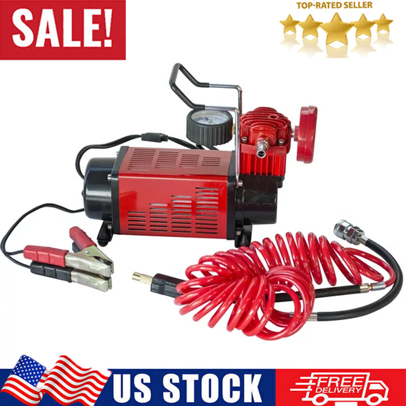 Portable Pump 150 Psi Inflator Car Tyre Auto Tire Battery Us