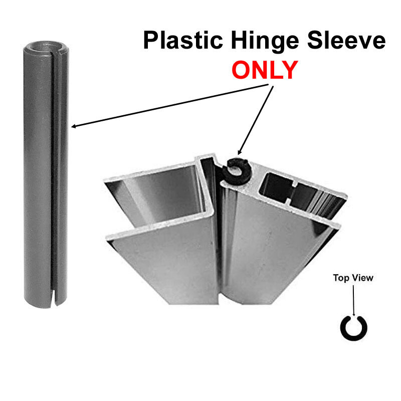 Plastic Hinge Sleeve for Shower Doors with Continuous Hinge - 84" Long
