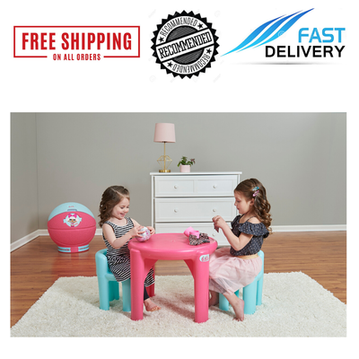 Little Tikes Activity Table Chair Set Kid Study Art Play Game Desk