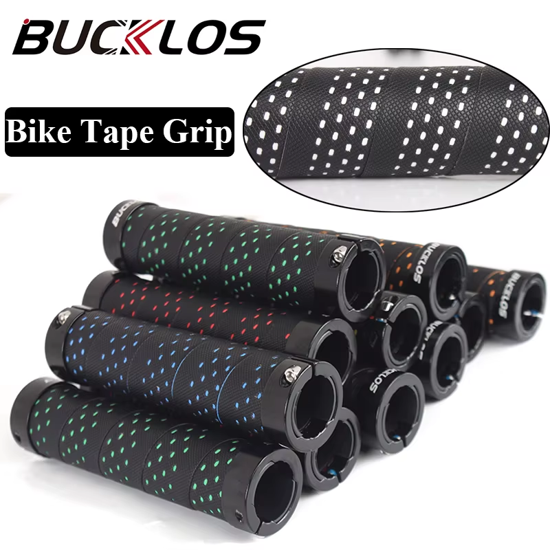 1Pair Non-slip Bike Handlebar Grips Comfortable PU Tape Cover Handle Grips 22.2
