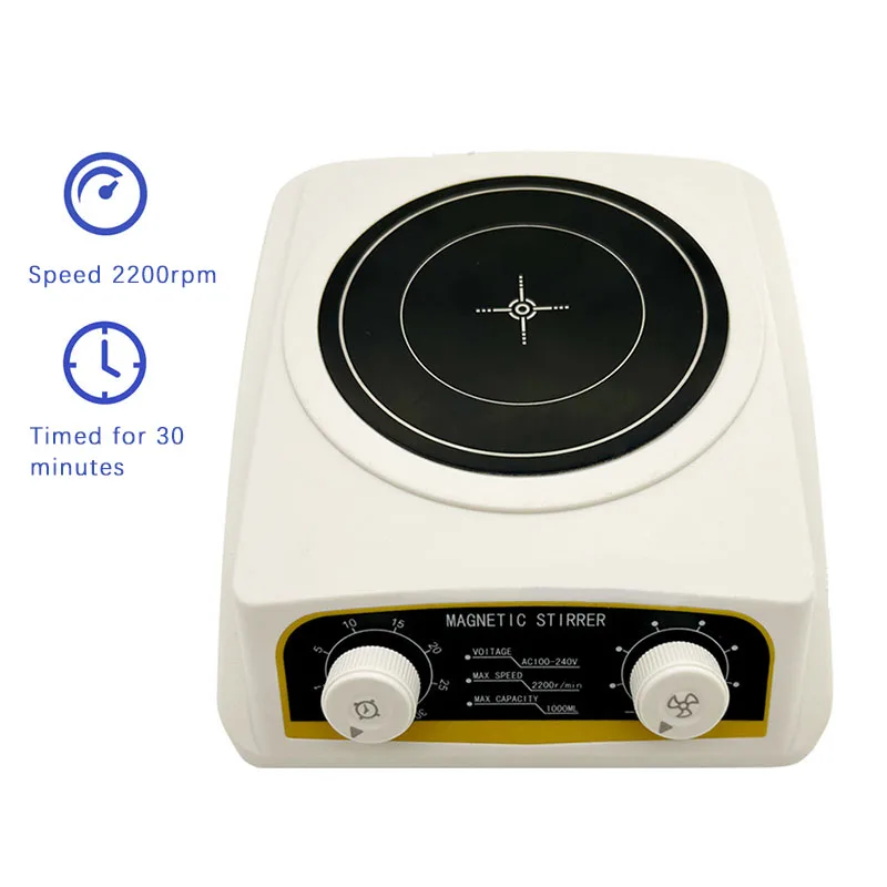 Timed Speed Regulation Magnetic Mixer 2200rpm 1L Small Capacity Magnetic Mixer F