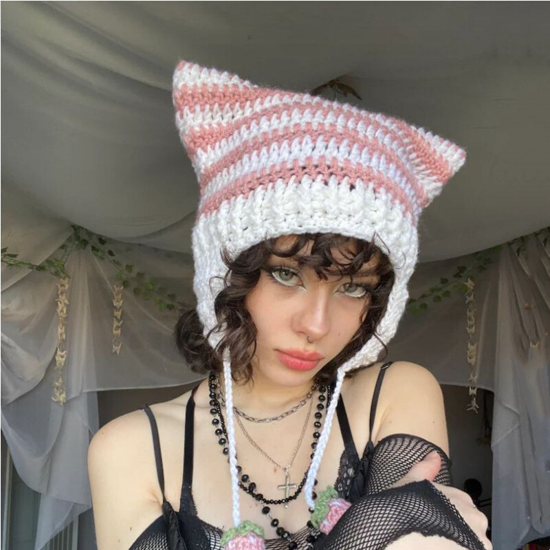 women-colorful-stripe-knitted-hat-cute-cat-ear-hat-warm-crochet-knit-hat-winter