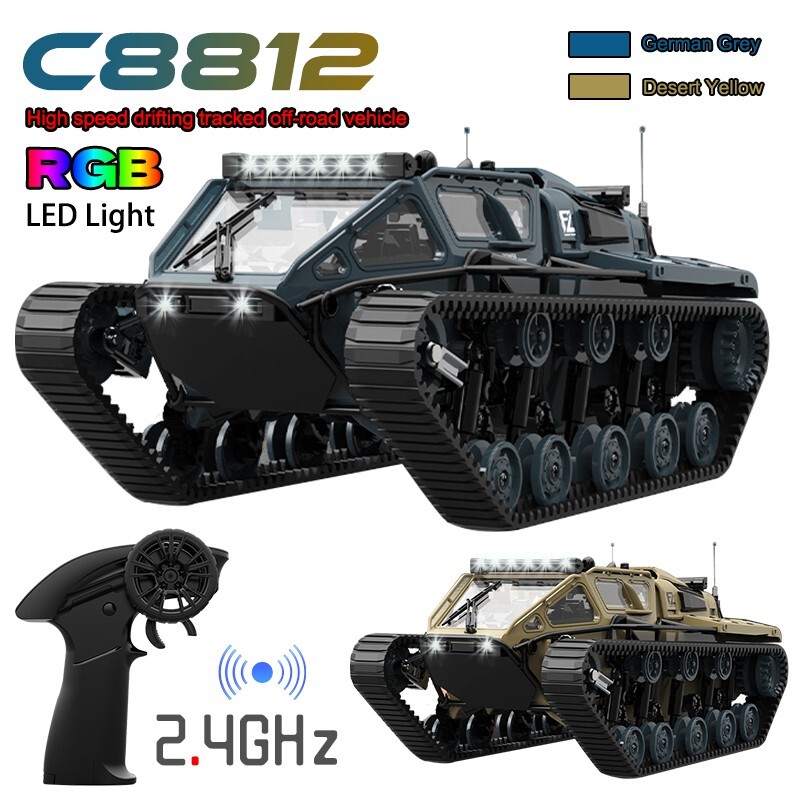 RC Off-Road Tracked Tank Military Ripsaw EV3-F4 Remote