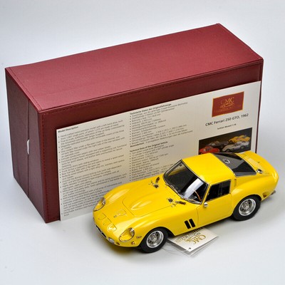 CMC M:153 Ferrari 250 GTO 1962 Vintage Diecast Alloy Car Model in 1:18 Yellow