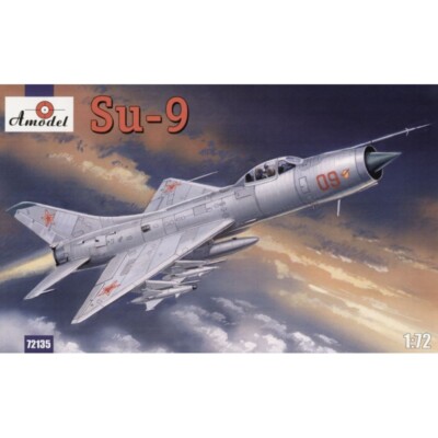 Su-9 Soviet fighter-interceptor Amodel 72135 Plastic model airplane Scale 1:72 