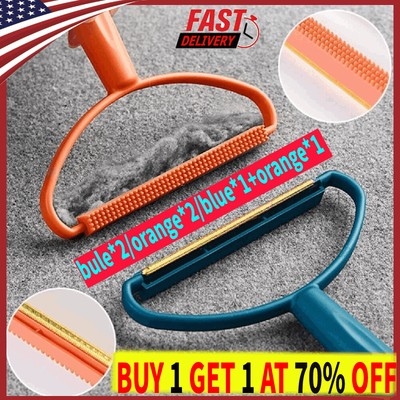 2Pcs Carpet Cleaner Pet Hair Remover Lint Fluff Roller Pet Supplies for Dog Cat~