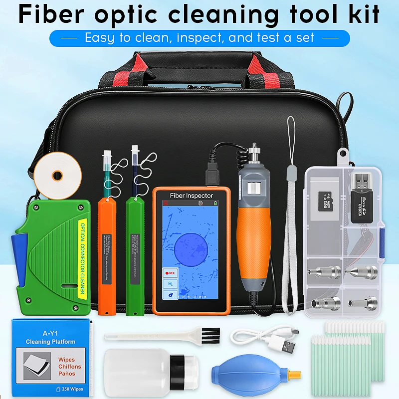AUA-600 Fiber Optic Video Inspection Probe Microscope Fiber End Face Detector Fi