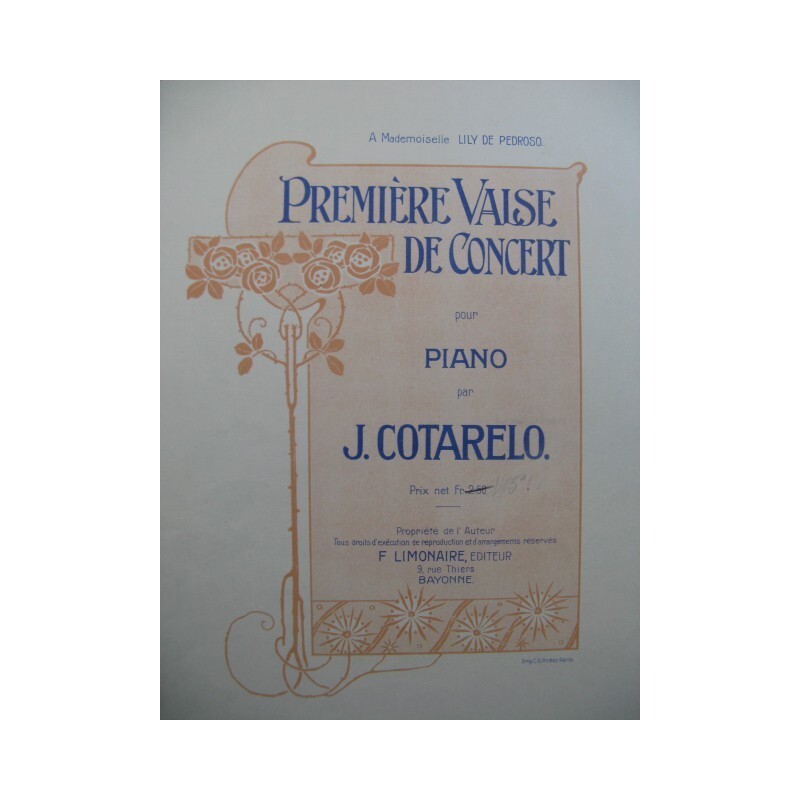 Cotarelo J. PremièRe Valse De Concert Piano