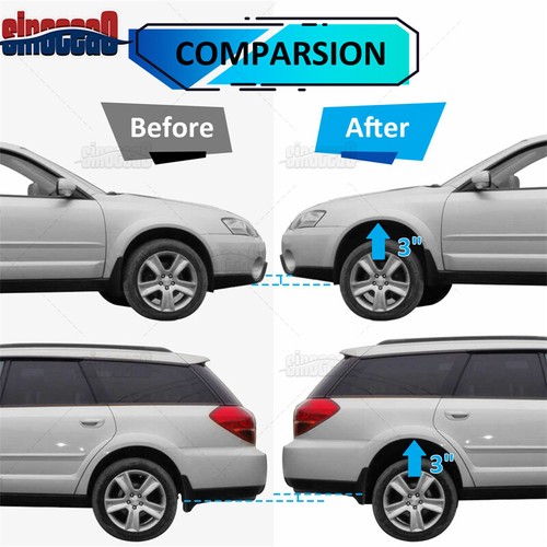 Alum 3" Full Lift Kit Spacers for Subaru 2000-2005 2006 Legacy / Baja / Outback