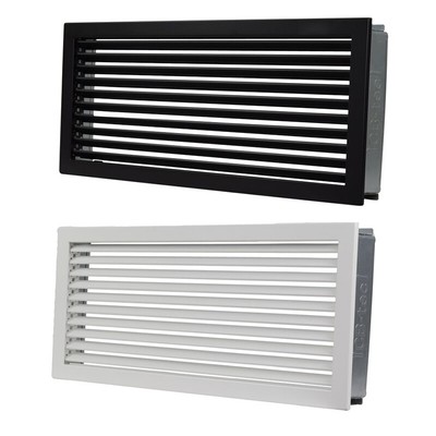 Kaltluftgitter Lüftungsgitter Ofengitter schwarz weiss Gitter Kamin Ofen CB-tec