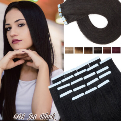 Tape in Glue 100% Remy Human Hair Extension Stick Skin Weft THICK Beeline Honey