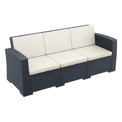 Compamia Monaco Outdoor Sofa in Dark Gray with Cushion