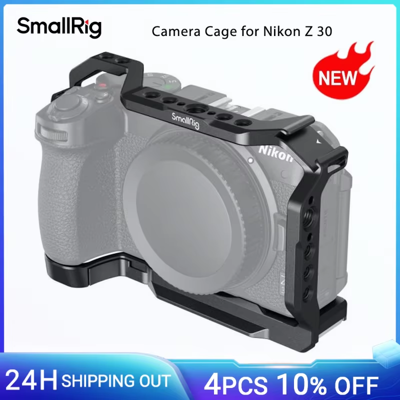Cage for Nikon Z 30 All-in-one with Cold Shoe Cage with Arca Quick Release Plate