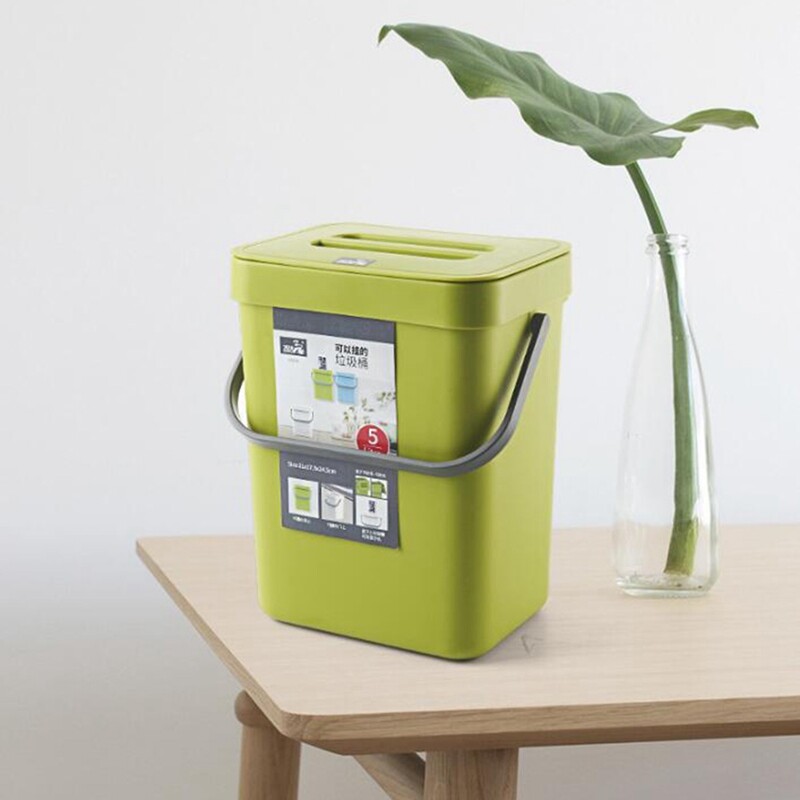 4 Farben Kunststoff Abfall Mülleimer Wand Montiert Küche Hängen