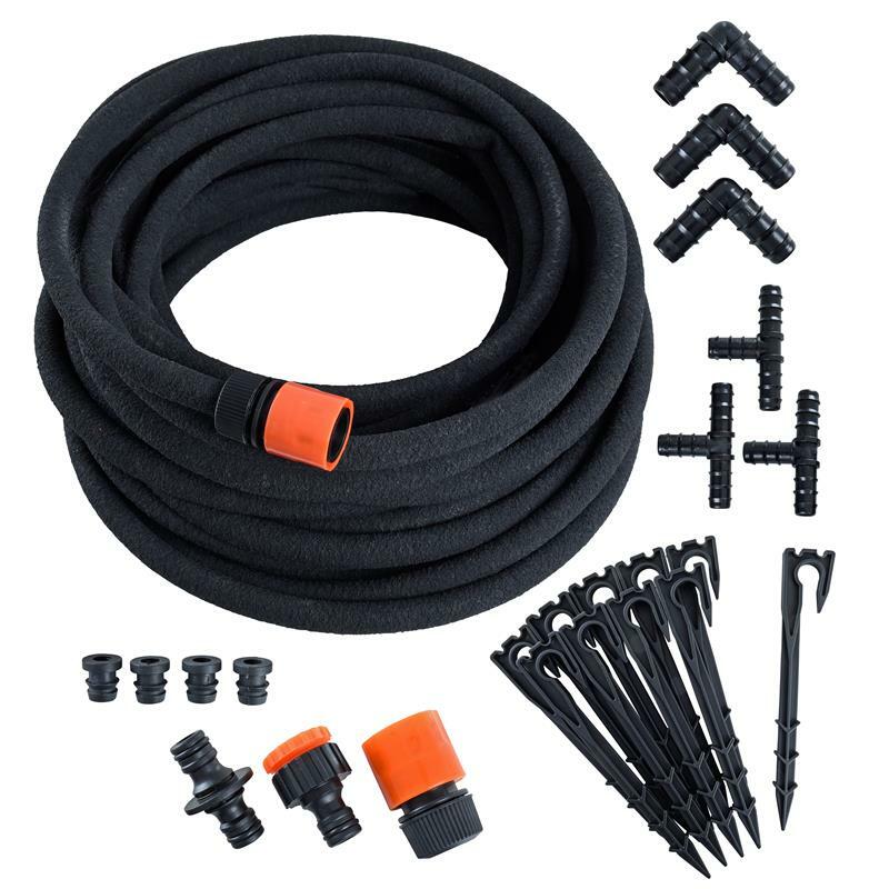 Perlschlauch Tropfschlauch Gartenschlauch Set BewÃ¤Sserungssystem 15, 30 & 50m