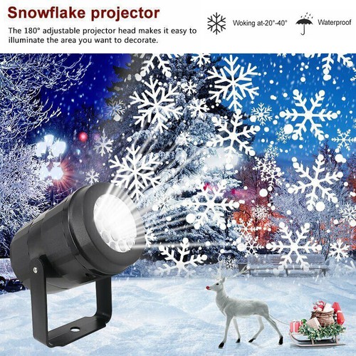 Laser Light Snowfall Outdoor Xmas Decor Lamp