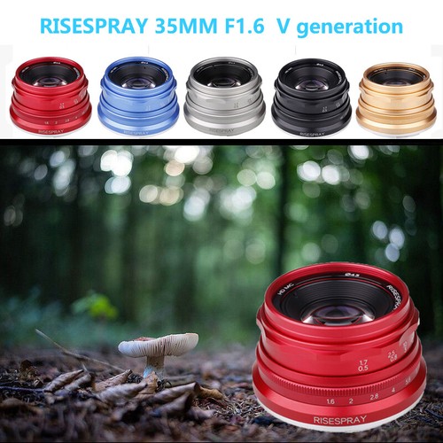 RISESPRAY 35mm f/1.6 Mini Lens V for Fuji Fujifilm X-T3 X-T2