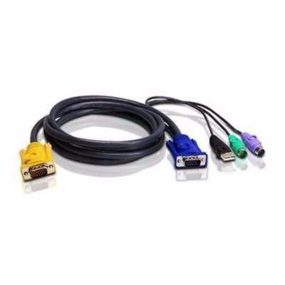 ATEN KVM Cable 2L-5302UP - PS/2 to USB Intelligent KVM Cable 6ft