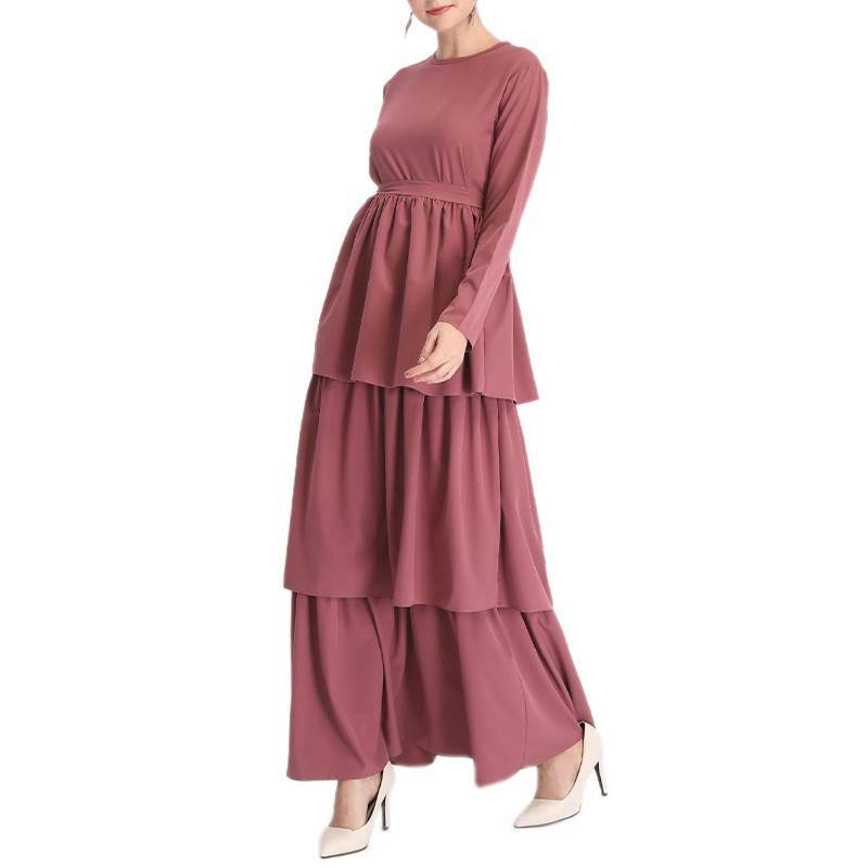 Frauen Muslimische Maxikleid Cocktail Abendparty Kaftan Islamische Abaya Kleider