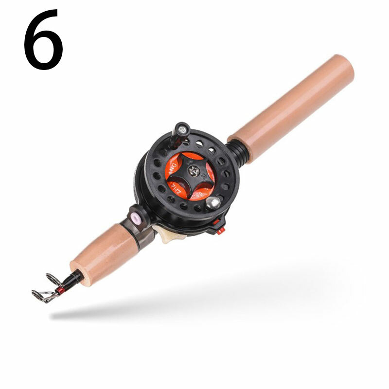 Ice Winter Fishing Rod Reel Kit Mini Telescopic Portable Rod for Ice Fishi;EN