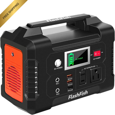 200W Portable Power Station,  40800mAh Solar Generator With 110V AC Outlet/2